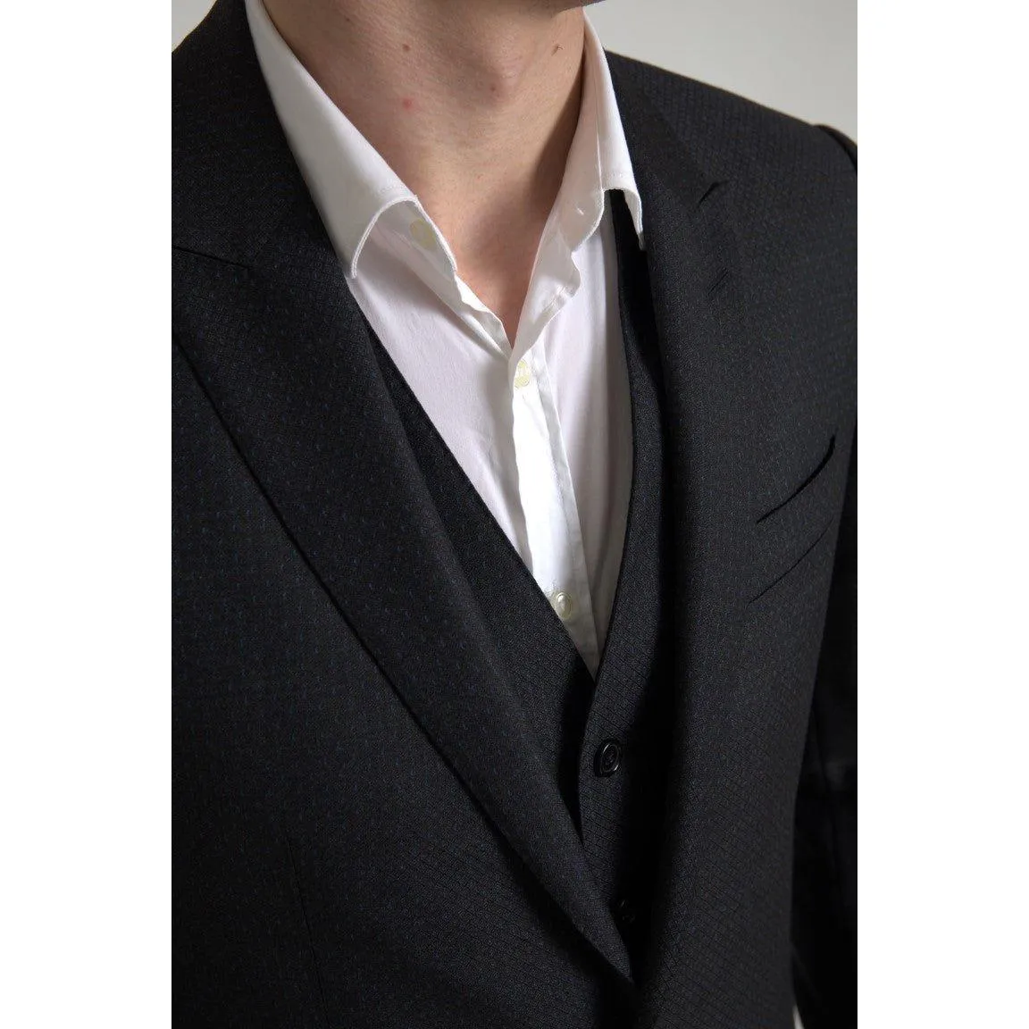 Dolce & Gabbana Elegant Black Martini Slim Fit 3-Piece Suit