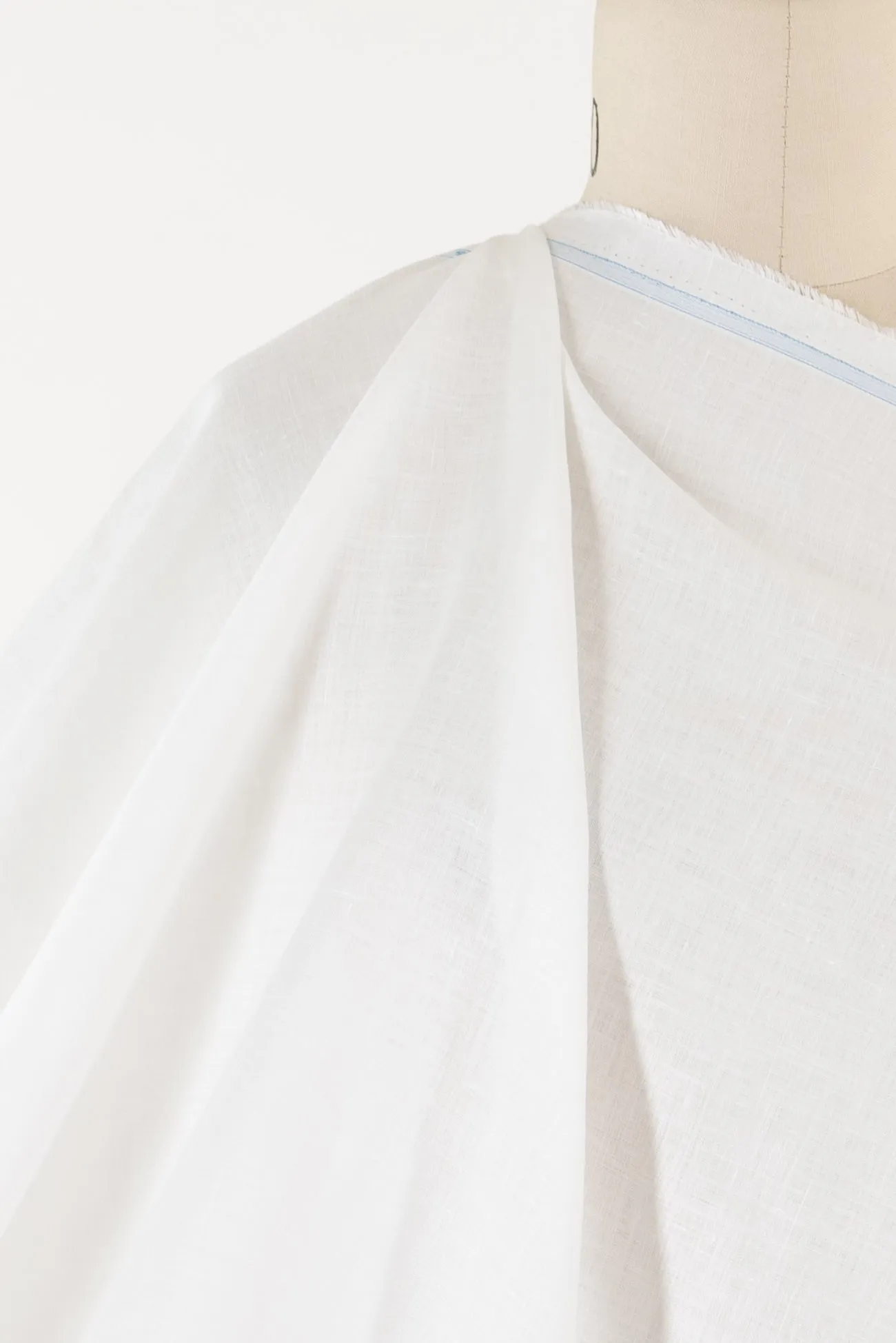 Drift White Hanky Linen Woven