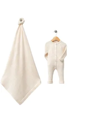 Elliot Cream Newborn Knitwear Coming Home Set ( 5 Pcs)