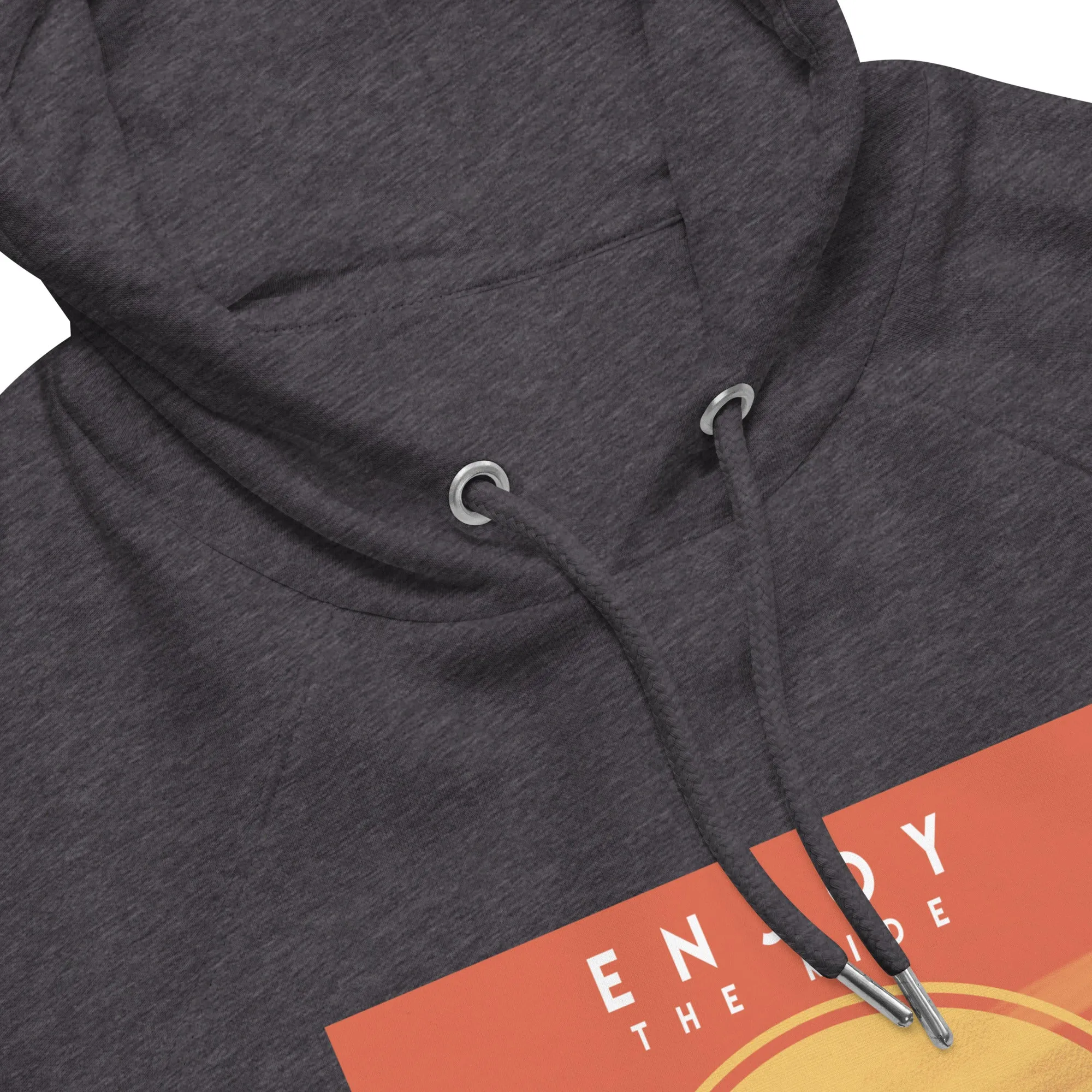 Enjoy The Ride Vintage Graphic Men Eco Raglan Hoodie