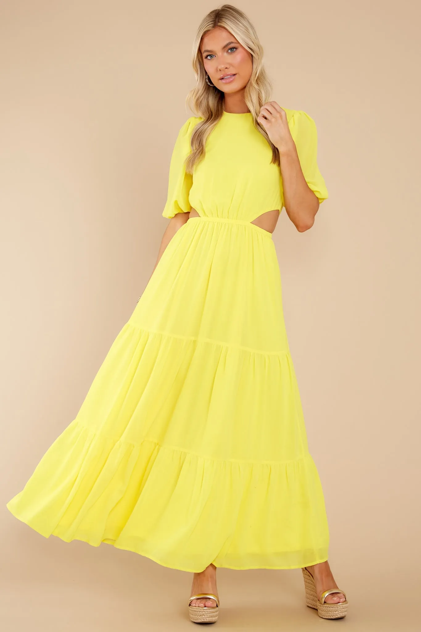 Enjoy The Sunshine Yellow Maxi Dress