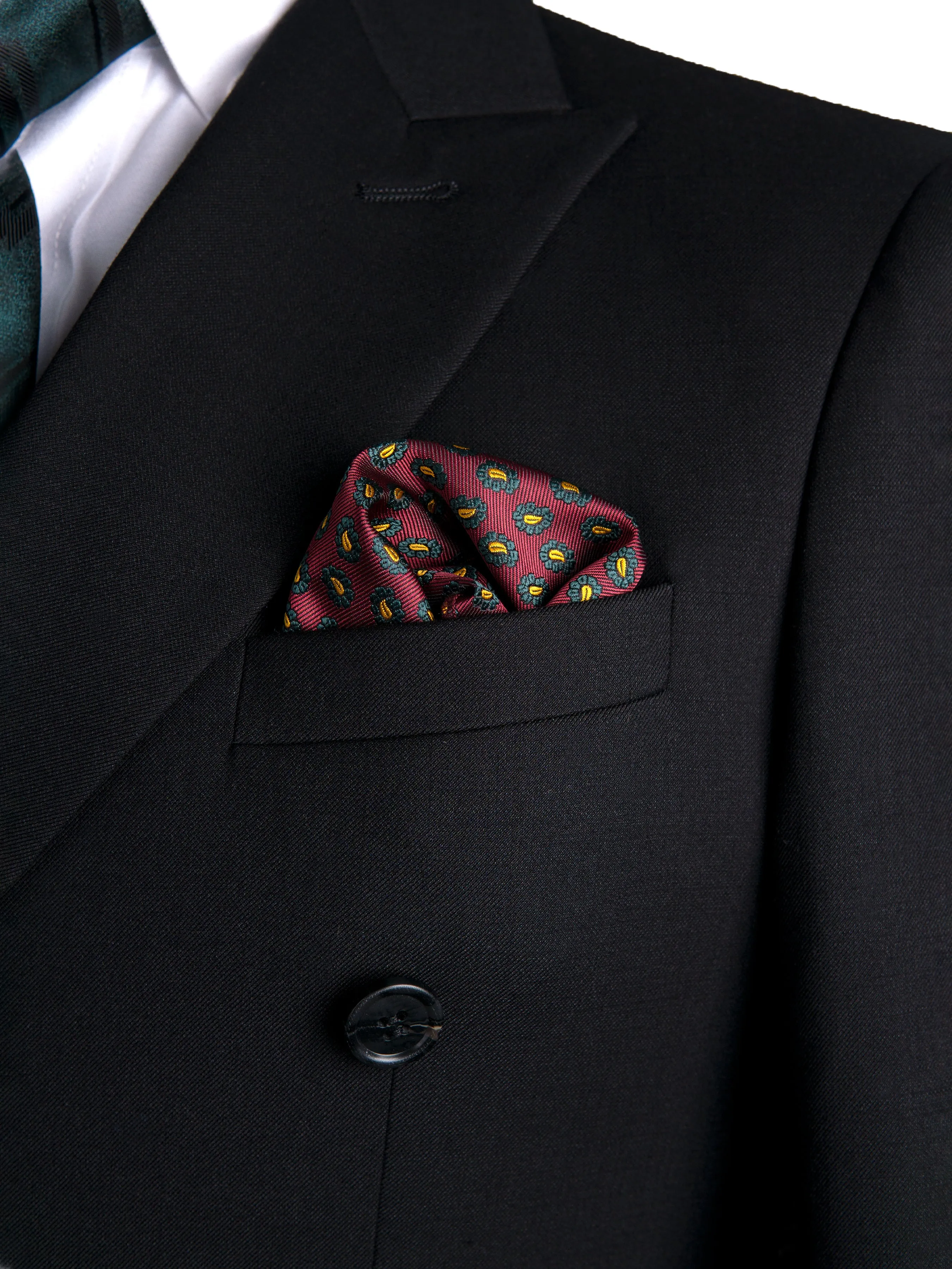 Floral Paisley Pocket Square