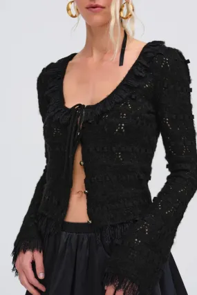 FOR LOVE & LEMONS | Jayla Cardigan - Black