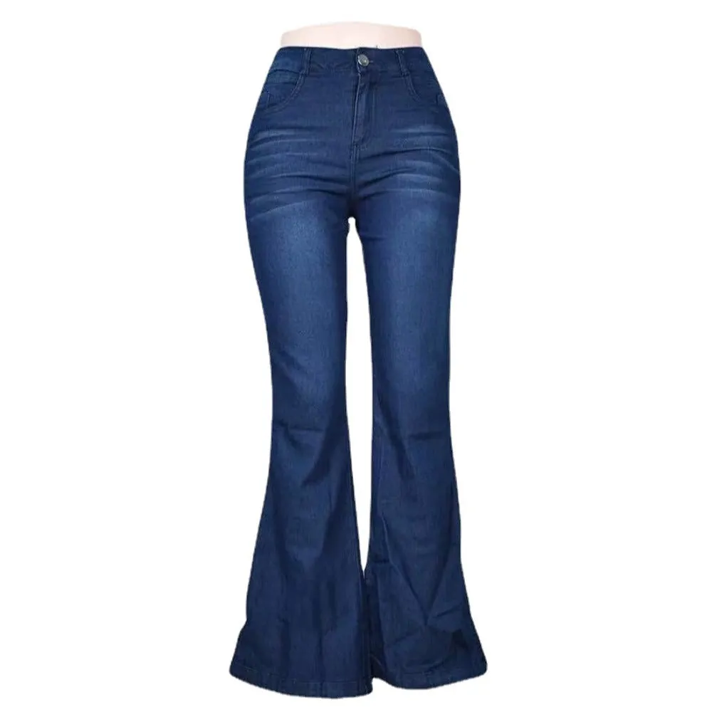 Funki Buys | Pants | Women's High Waist Vintage Flare Jeans