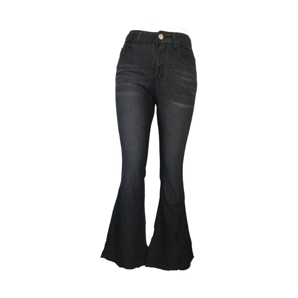 Funki Buys | Pants | Women's High Waist Vintage Flare Jeans