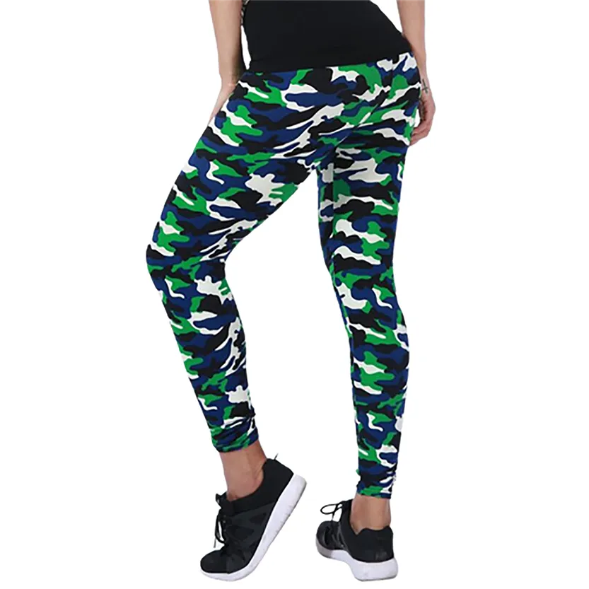 Funki Buys | Pants | Women's Mult Color Camouflage Leggings