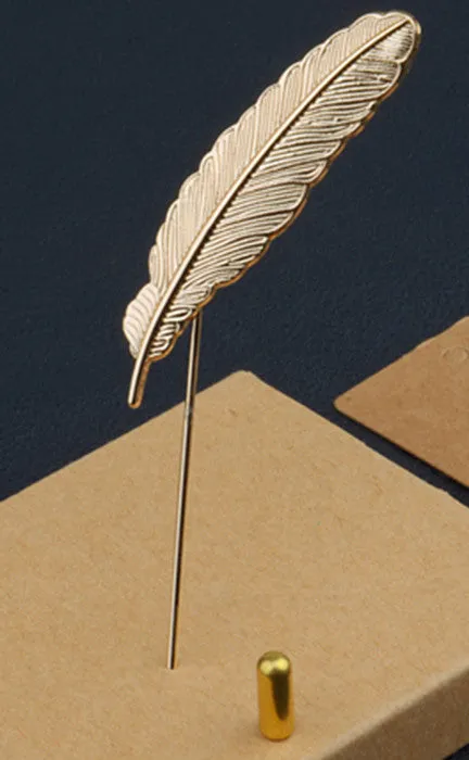 Golden Feather of Truth Lapel Pin