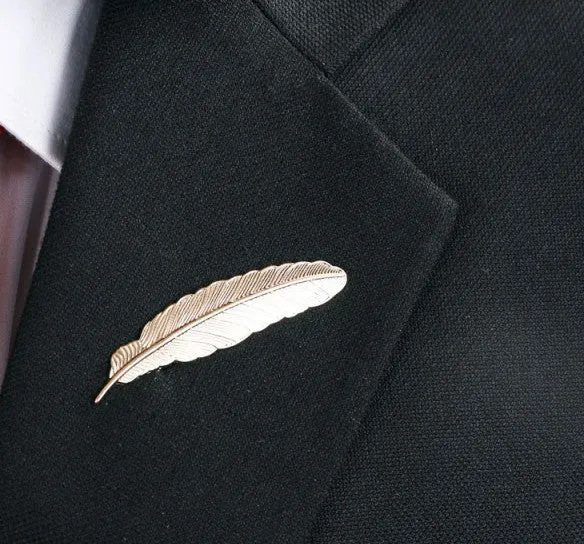 Golden Feather of Truth Lapel Pin