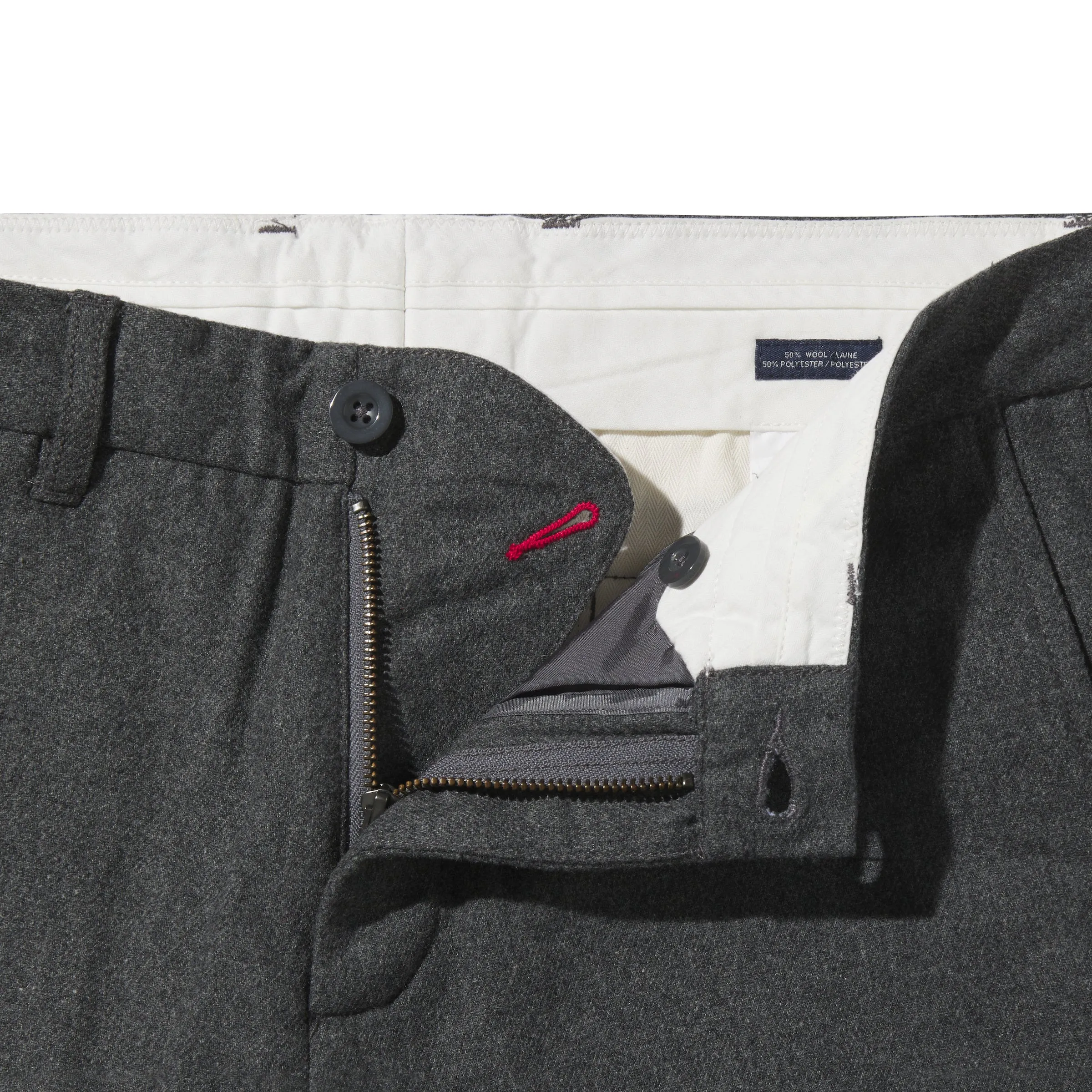 Grayers Slim Fit Wool Flannel Pants - Gray