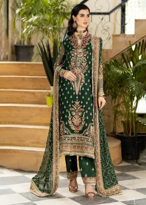 Green Wedding Formal Suit | Imrozia Premium | Jhalak '23 | I-180 - NOOR