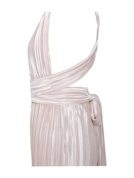 HELENA PLEATED SILK JUMPSUIT