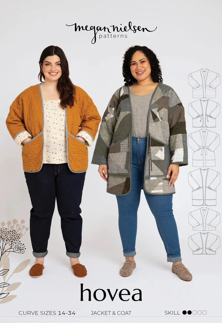 Hovea Curve Quilted Jacket - Sewing Pattern | Megan Nielsen