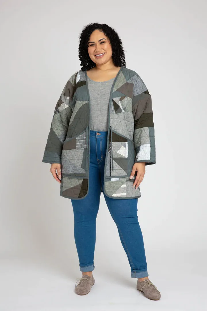 Hovea Curve Quilted Jacket - Sewing Pattern | Megan Nielsen