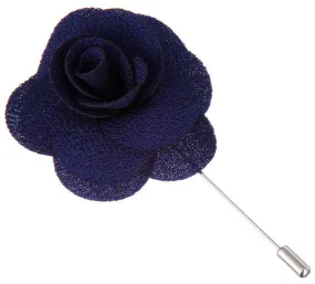 Indigo Blue Begonia Lapel Pin