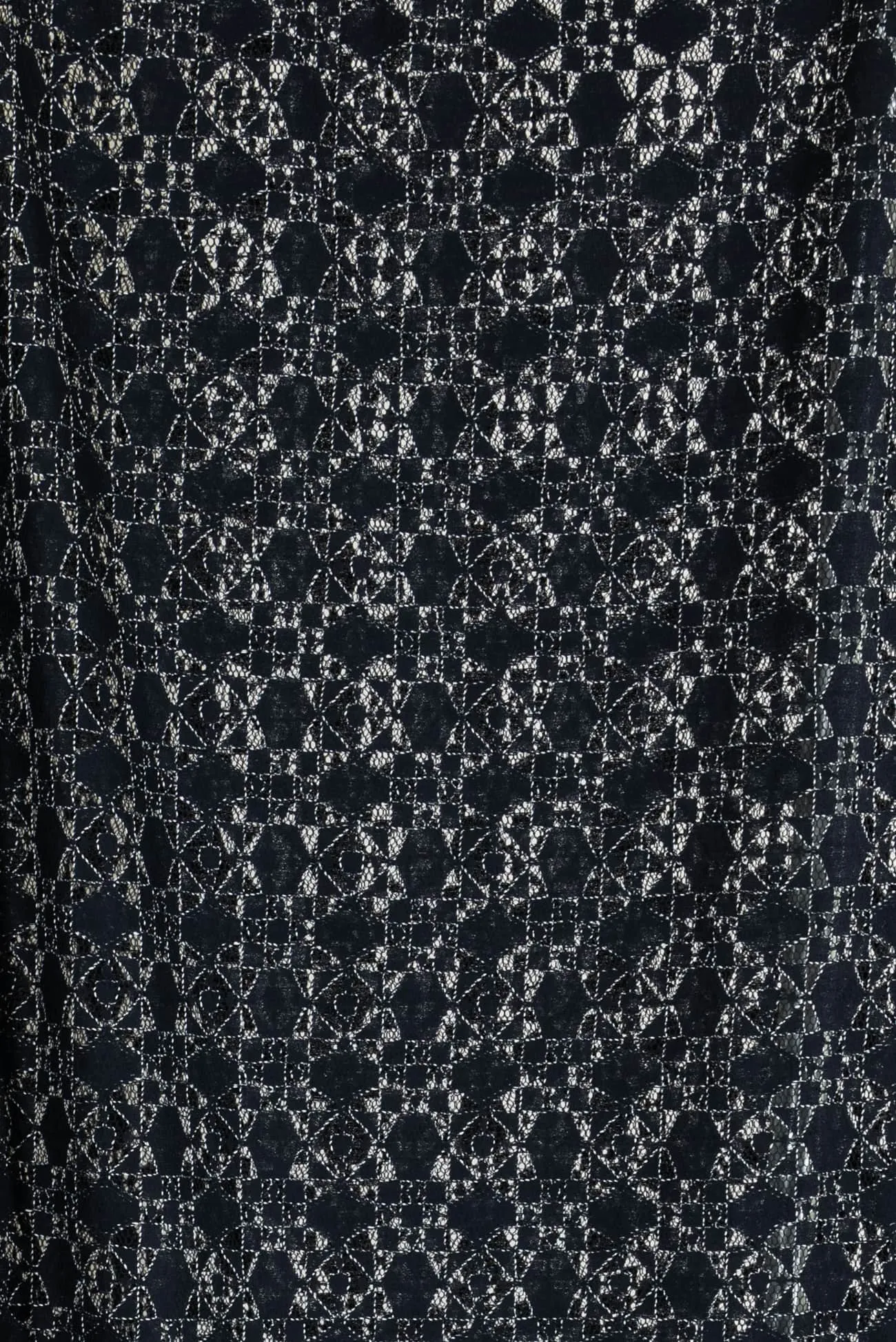 Indigo Mist Embroidered Lace