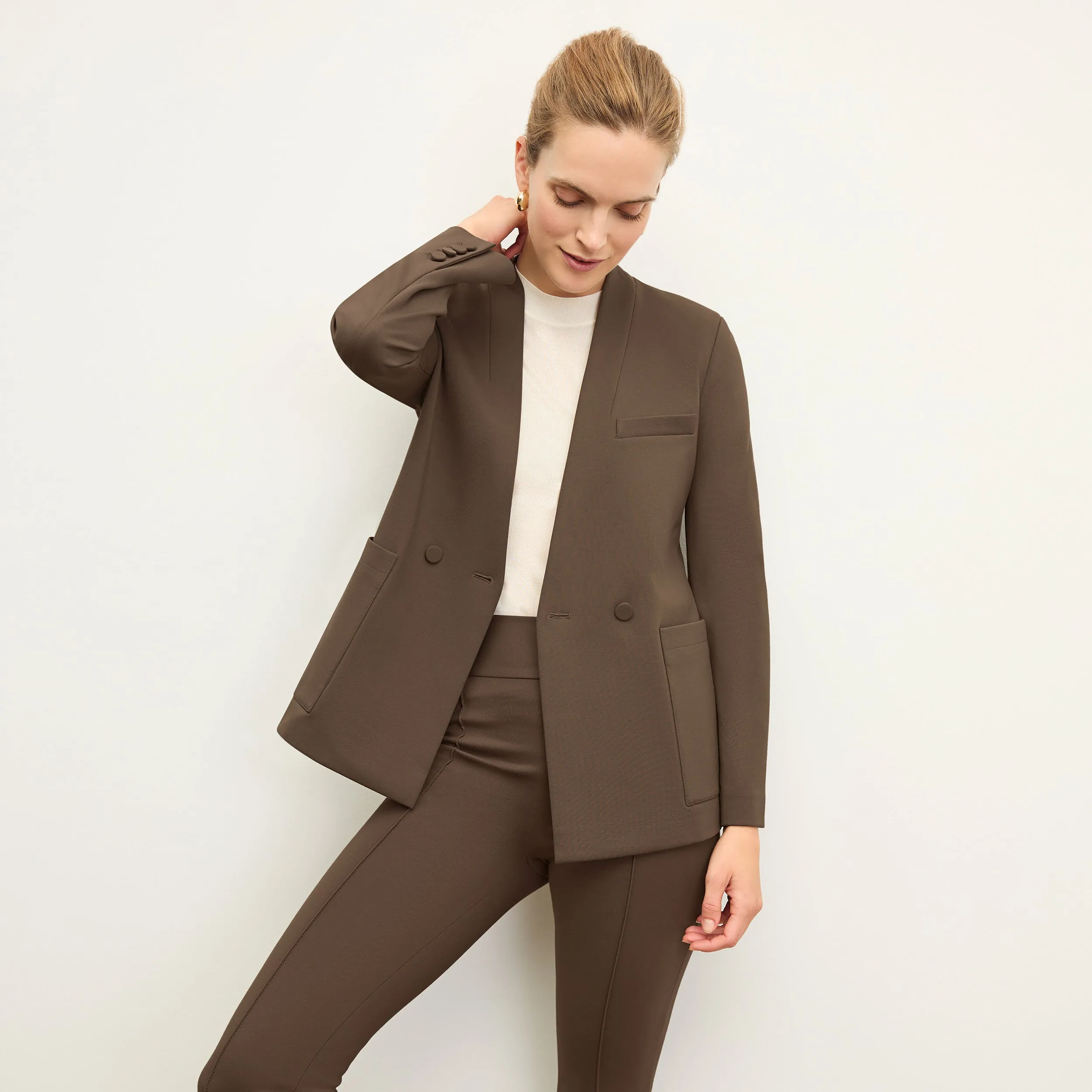 Janette Blazer - Light Ponte :: Ash