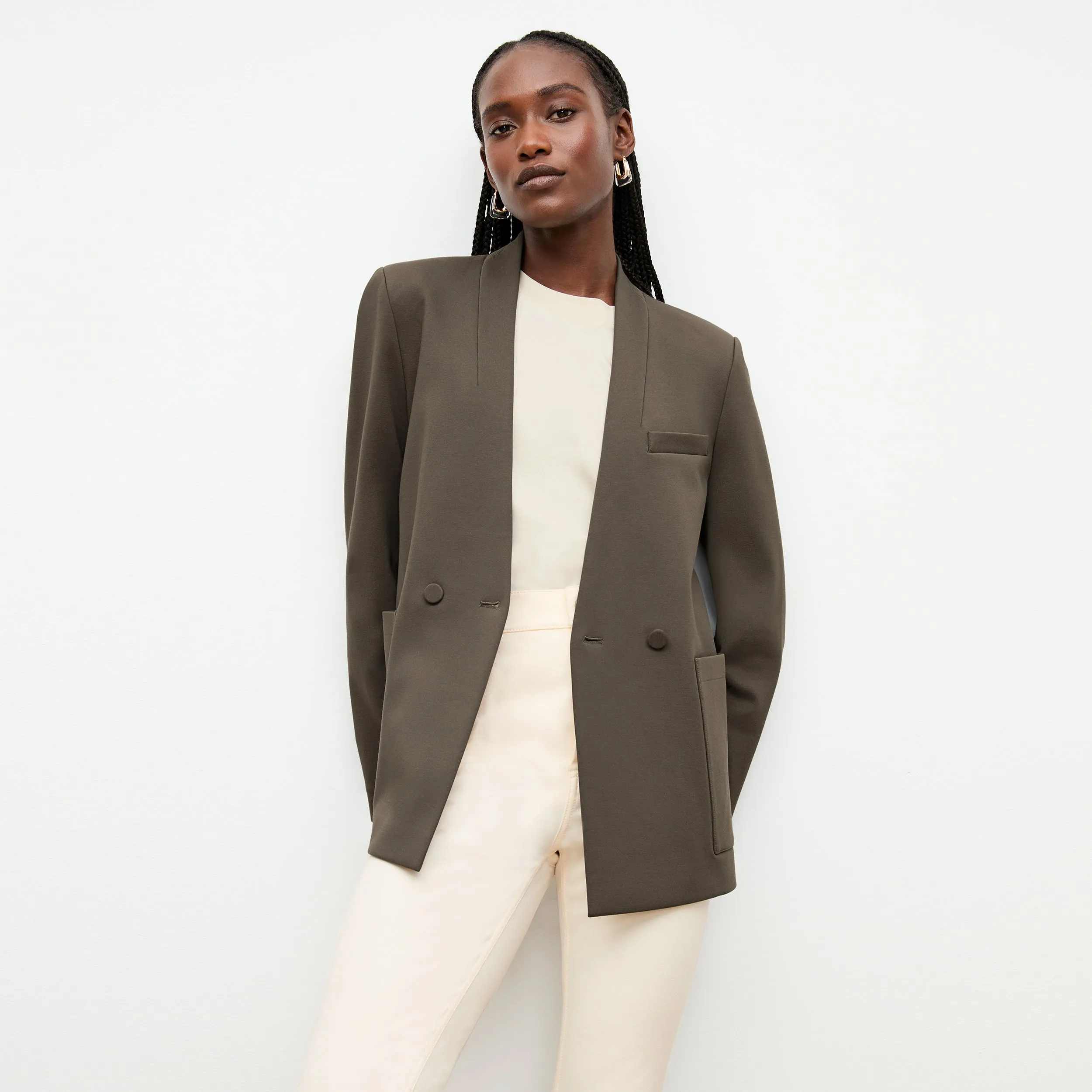 Janette Blazer - Light Ponte :: Ash