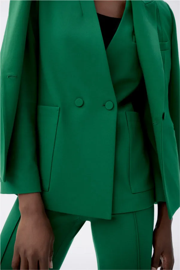 Janette Blazer - Light Ponte :: Shamrock