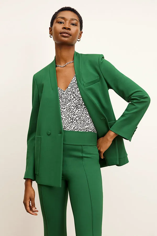 Janette Blazer - Light Ponte :: Shamrock