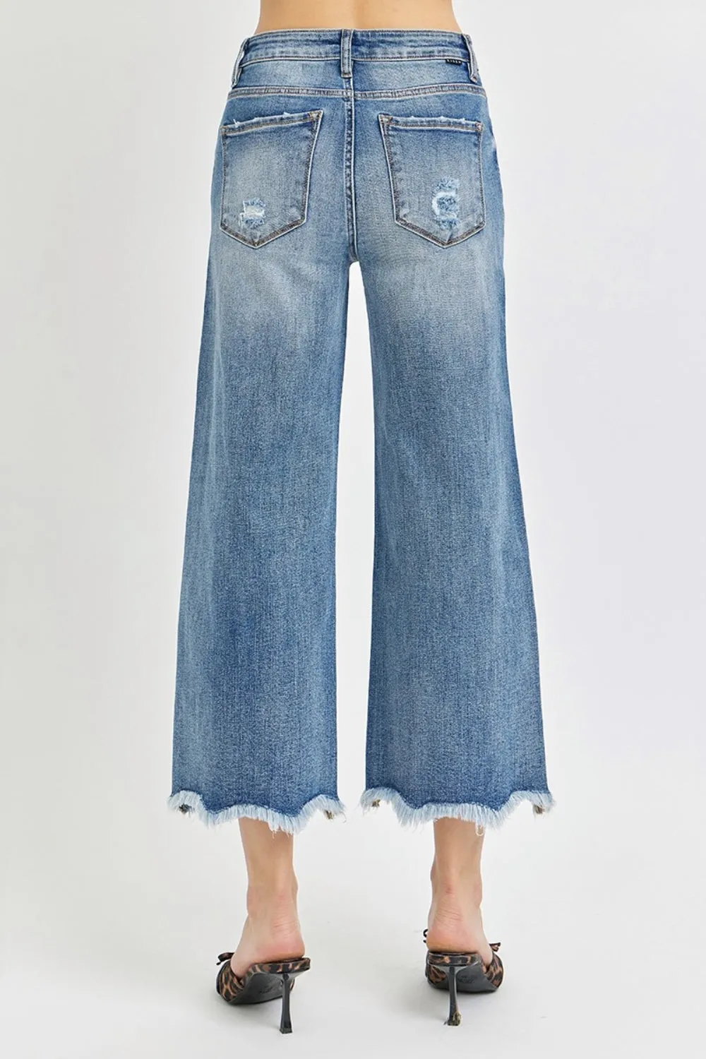 Just BE. Risen  Davis High Rise Cropped Flare Jeans