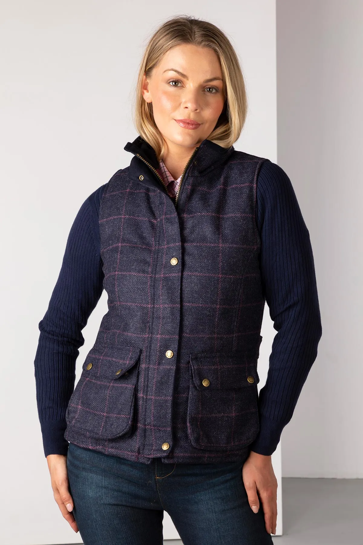 Ladies Tweed Waistcoat - Helmsley