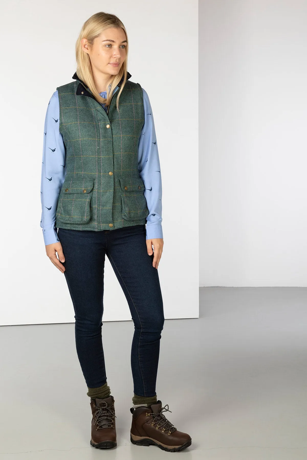 Ladies Tweed Waistcoat - Helmsley