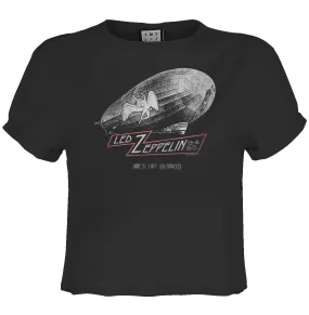 Led Zeppelin Crop Top T Shirt - Blimp Square