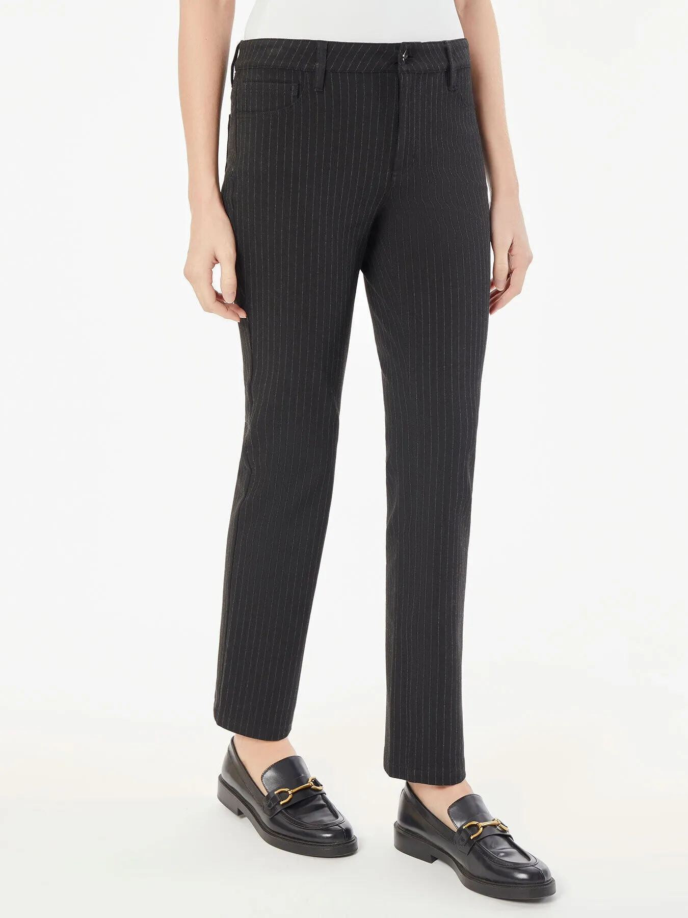 Lexington Pinstripe Straight Leg Jeans