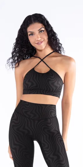 Licorice Swirl - Gym To Swim Convertible Top [Final Sale]