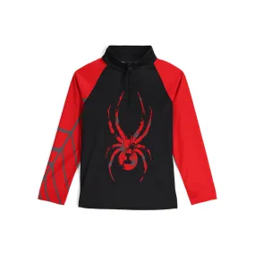 Little Boys Bug Half Zip - Volcano