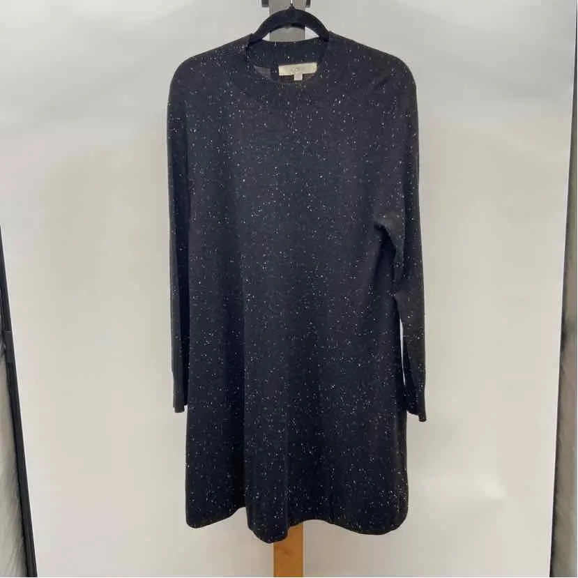 Loft Women's Size L Black Flecked Dress