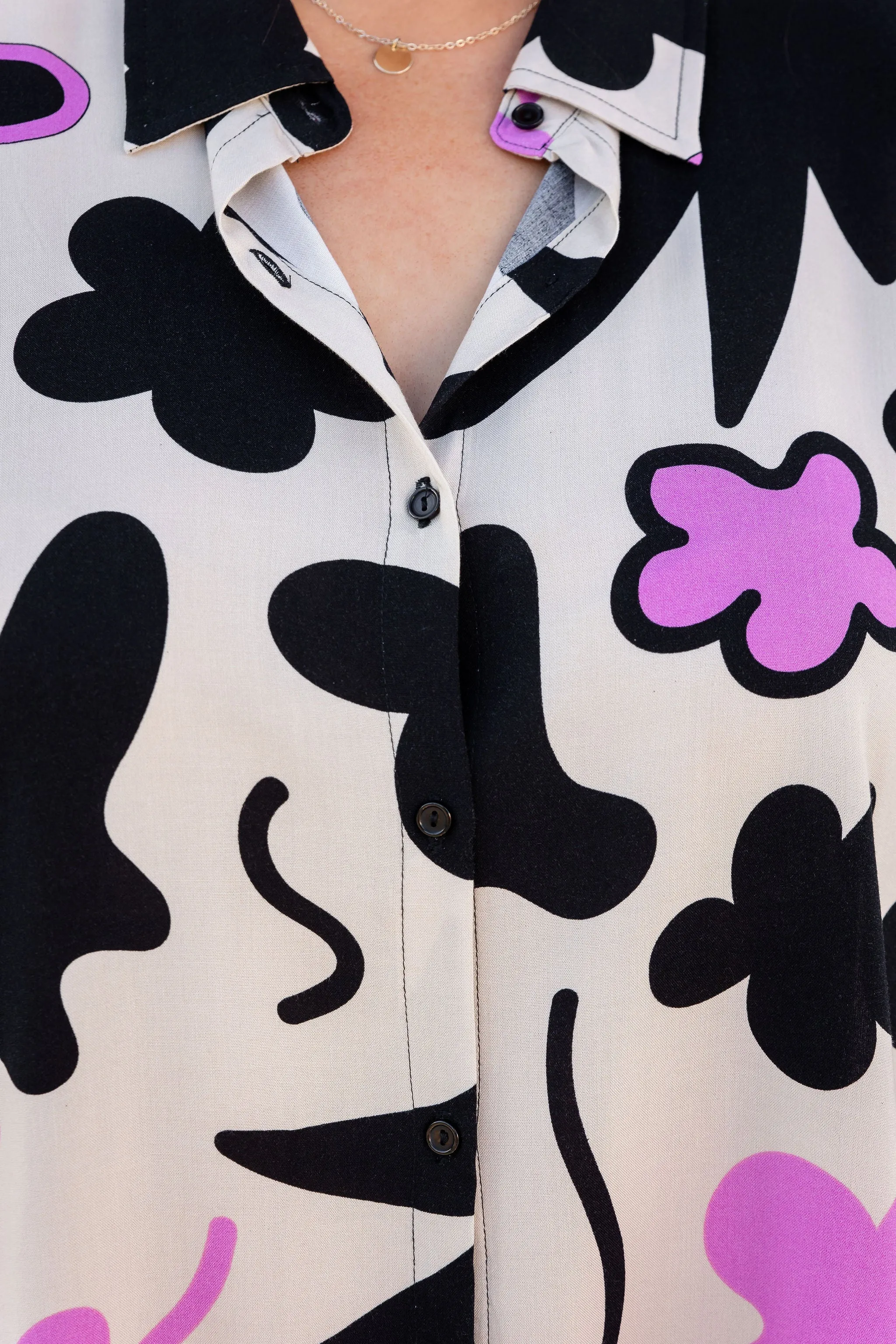 Marlo Shirt in Black Blossom