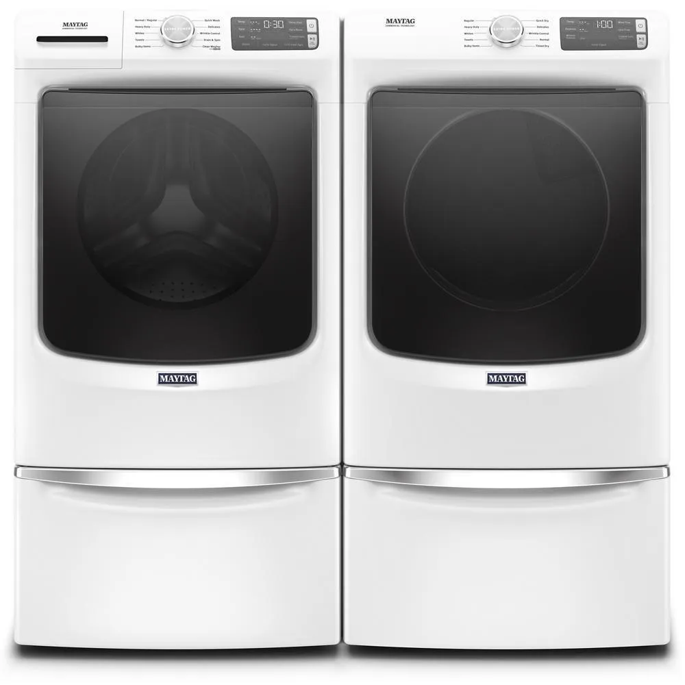 Maytag MED5630HW Front Load Electric Dryer with Extra Power and Quick Dry cycle - 7.3 cu. ft.