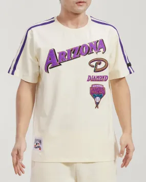 MLB ARIZONA DIAMONDBACKS RETRO CLASSIC MEN'S STRIPED TOP (EGGSHELL/ PURPLE)