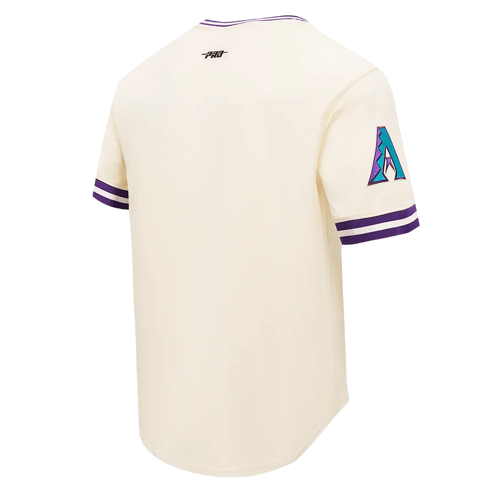 MLB ARIZONA DIAMONDBACKS RETRO CLASSIC MEN'S TOP (EGGSHELL/ PURPLE)