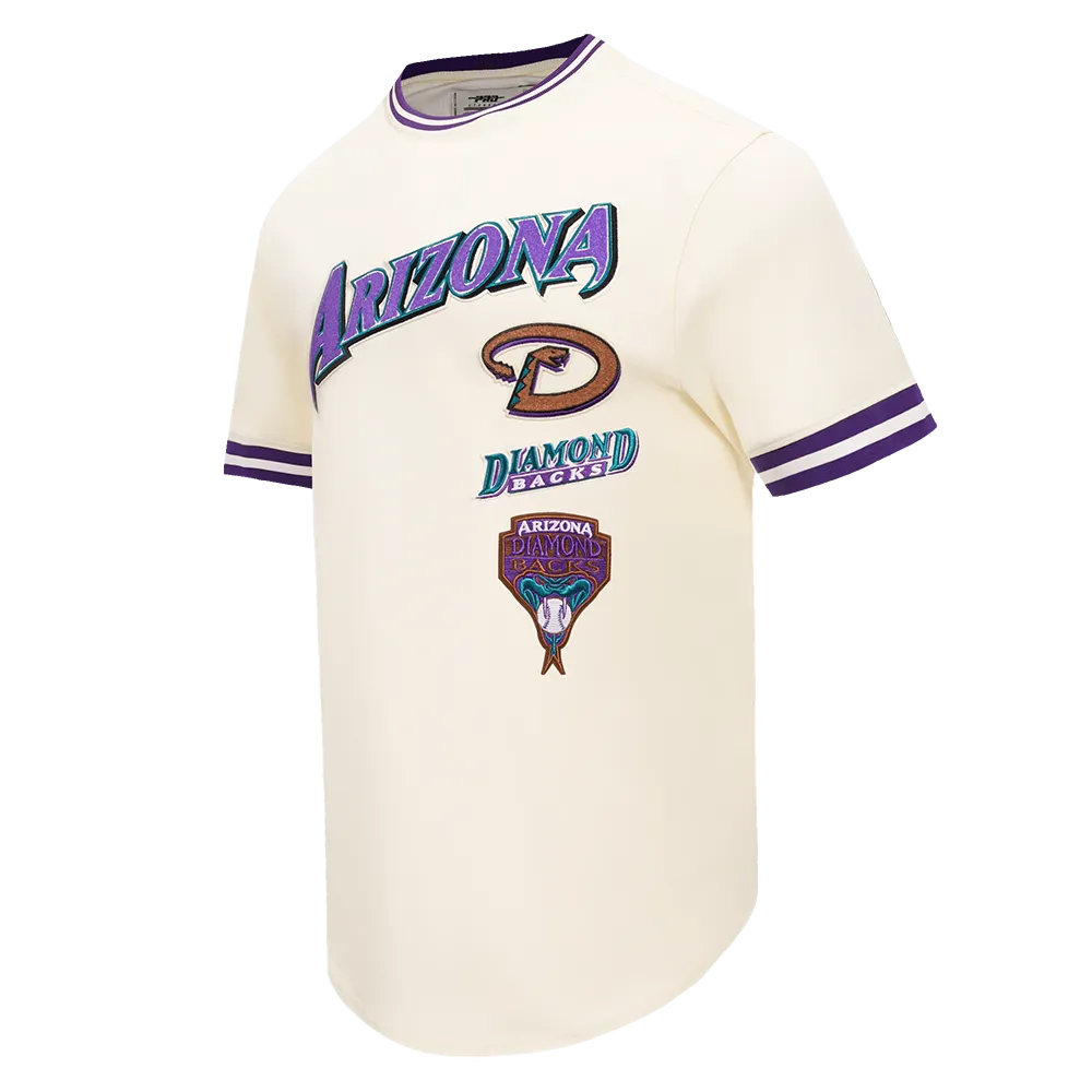 MLB ARIZONA DIAMONDBACKS RETRO CLASSIC MEN'S TOP (EGGSHELL/ PURPLE)