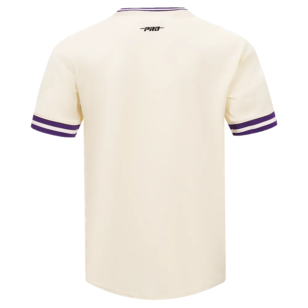 MLB ARIZONA DIAMONDBACKS RETRO CLASSIC MEN'S TOP (EGGSHELL/ PURPLE)