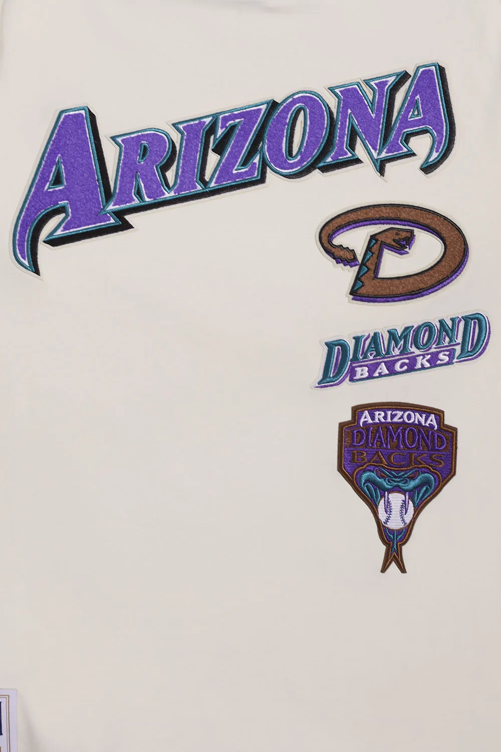 MLB ARIZONA DIAMONDBACKS RETRO CLASSIC MEN'S TOP (EGGSHELL/ PURPLE)