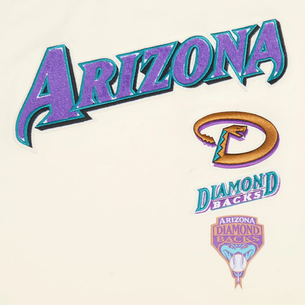 MLB ARIZONA DIAMONDBACKS RETRO CLASSIC WOMEN'S BOXY TEE (EGGSHELL)