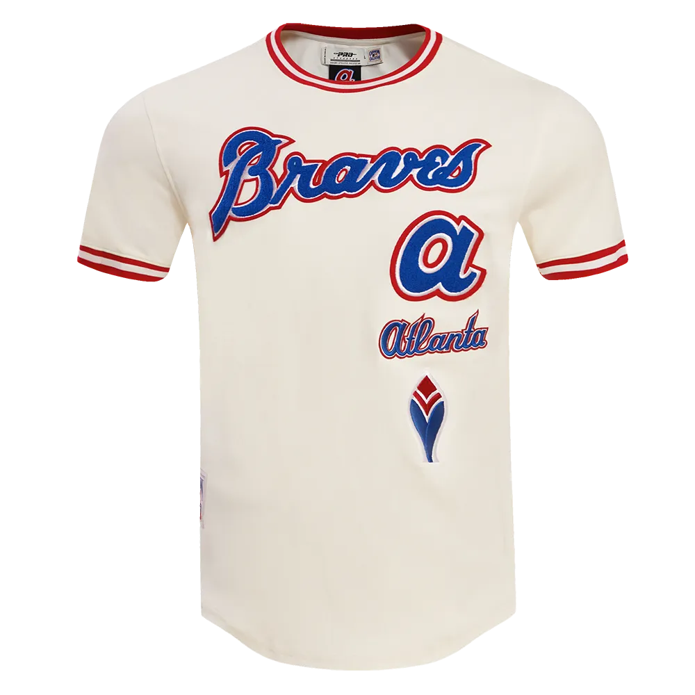 MLB ATLANTA BRAVES RETRO CLASSIC MEN'S TOP (EGGSHELL/ RED)