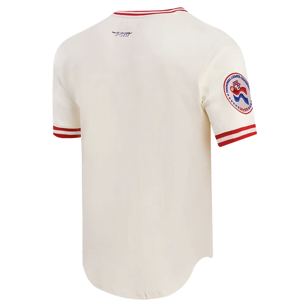 MLB ATLANTA BRAVES RETRO CLASSIC MEN'S TOP (EGGSHELL/ RED)