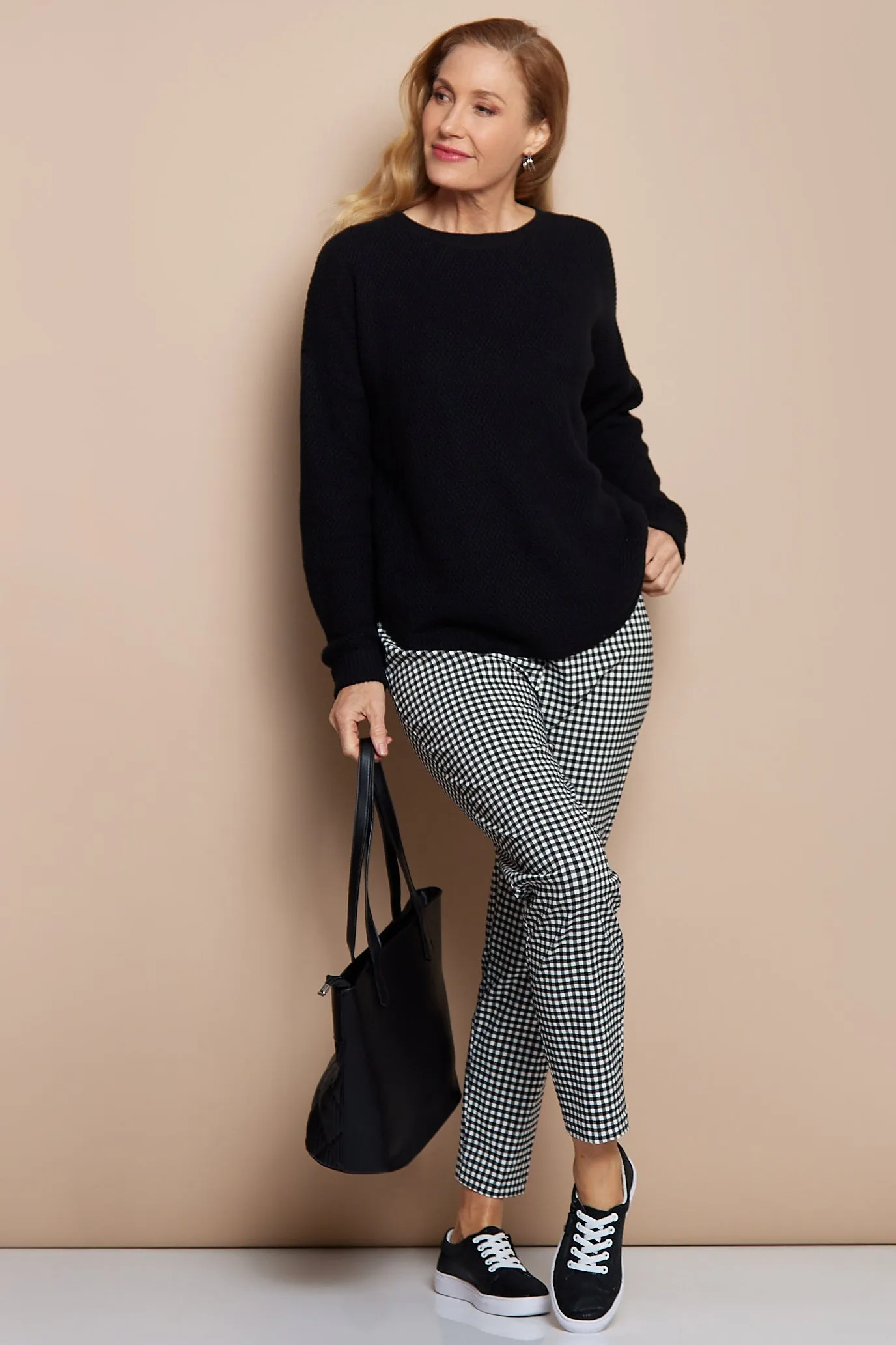 Moira Pants - Black/White Gingham