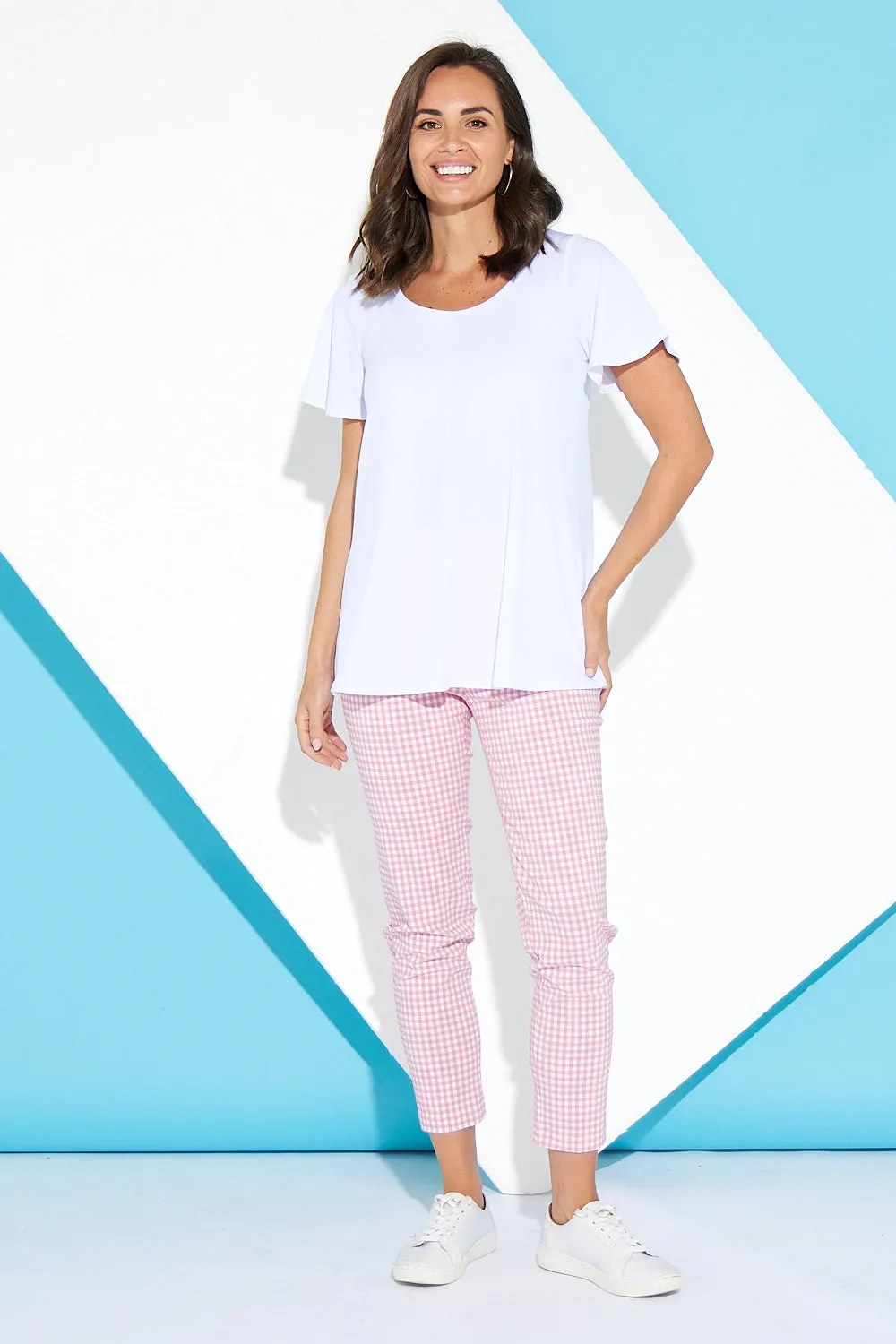 Moira Pants - Pink Gingham