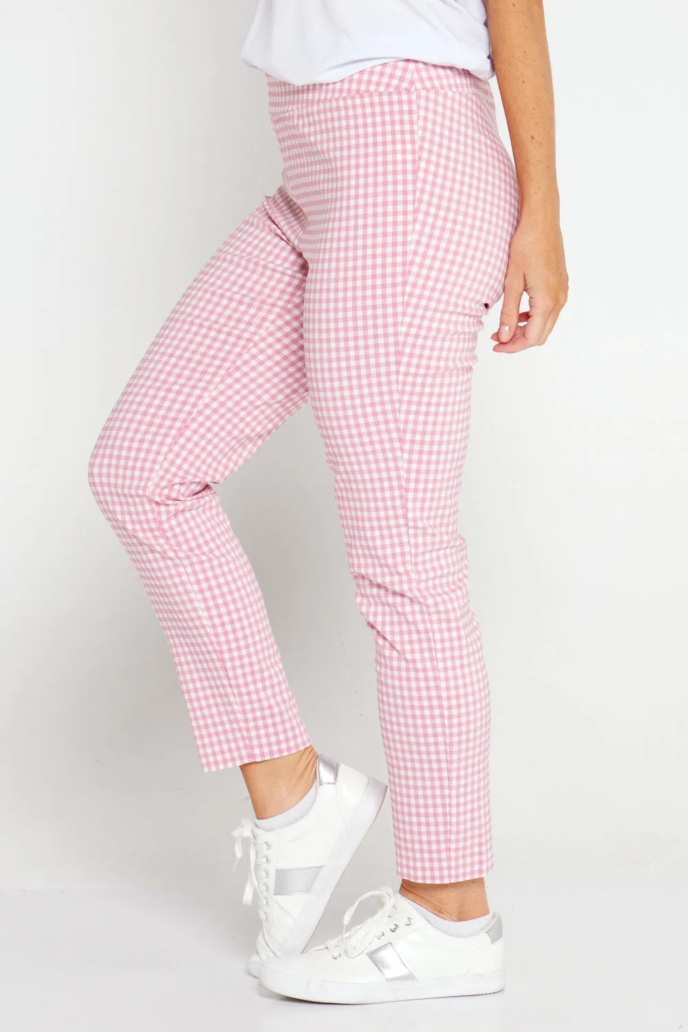 Moira Pants - Pink Gingham