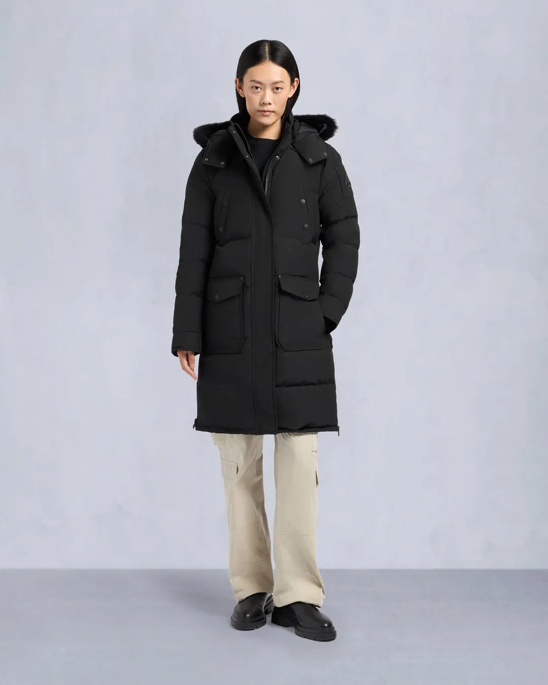 MOOSE KNUCKLES - ONYX SHEARLING CAUSAPSCAL PARKA -  M33LP211S