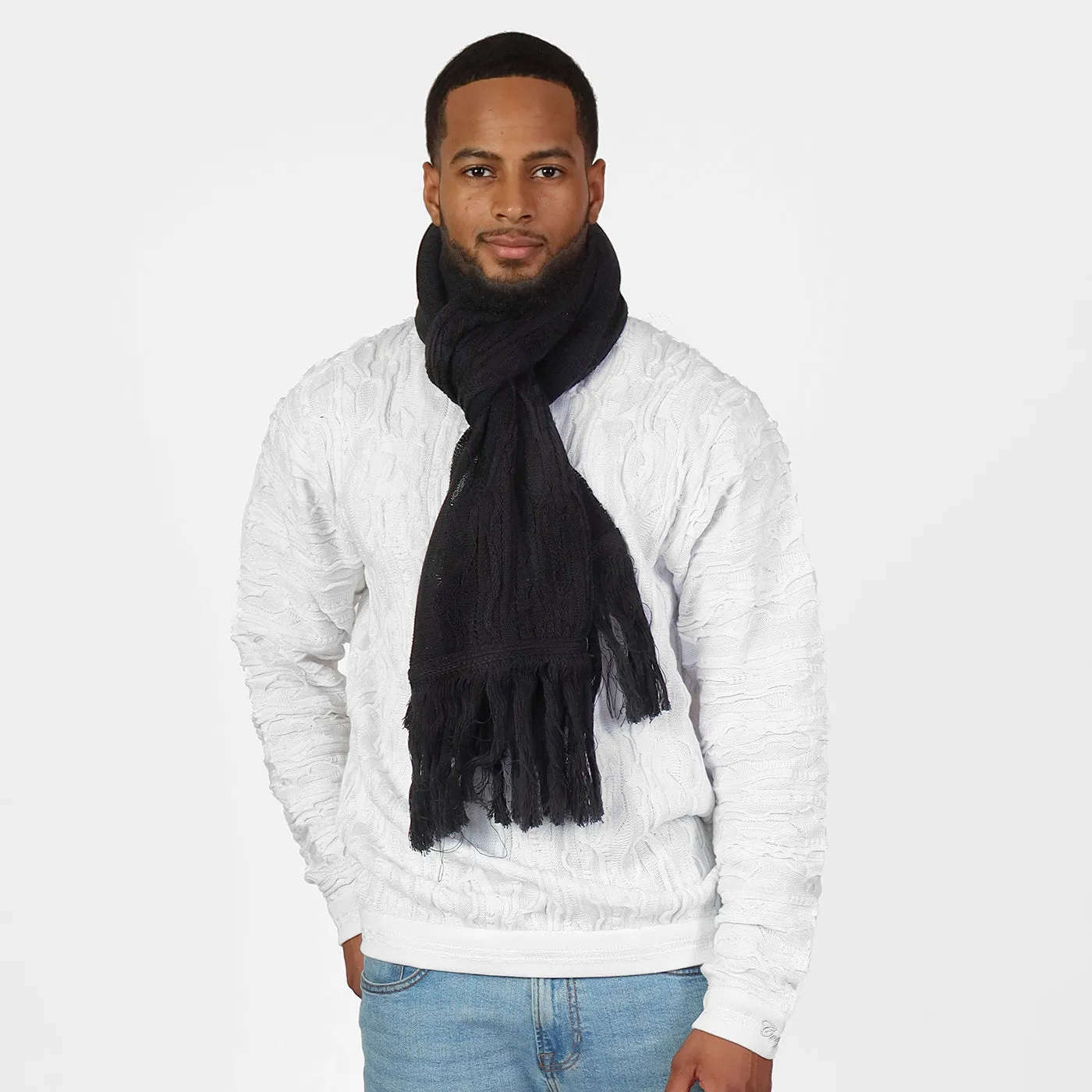 New - COOGI BlackOut Sweater Knit Scarf