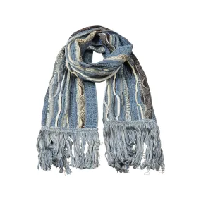 New - Pacific Blues Sweater Knit Scarf