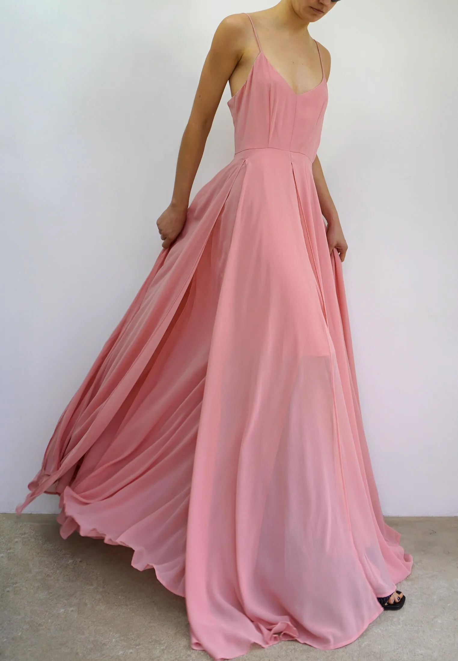 OLSEN MAXI DRESS ROSE