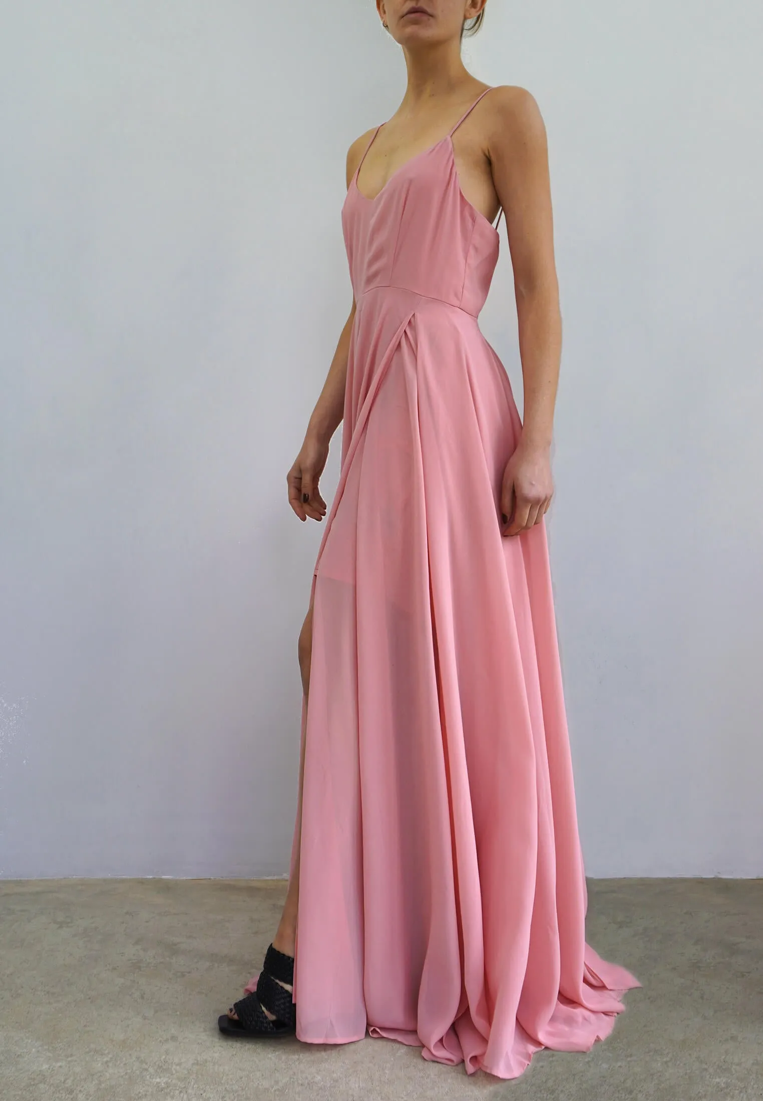 OLSEN MAXI DRESS ROSE