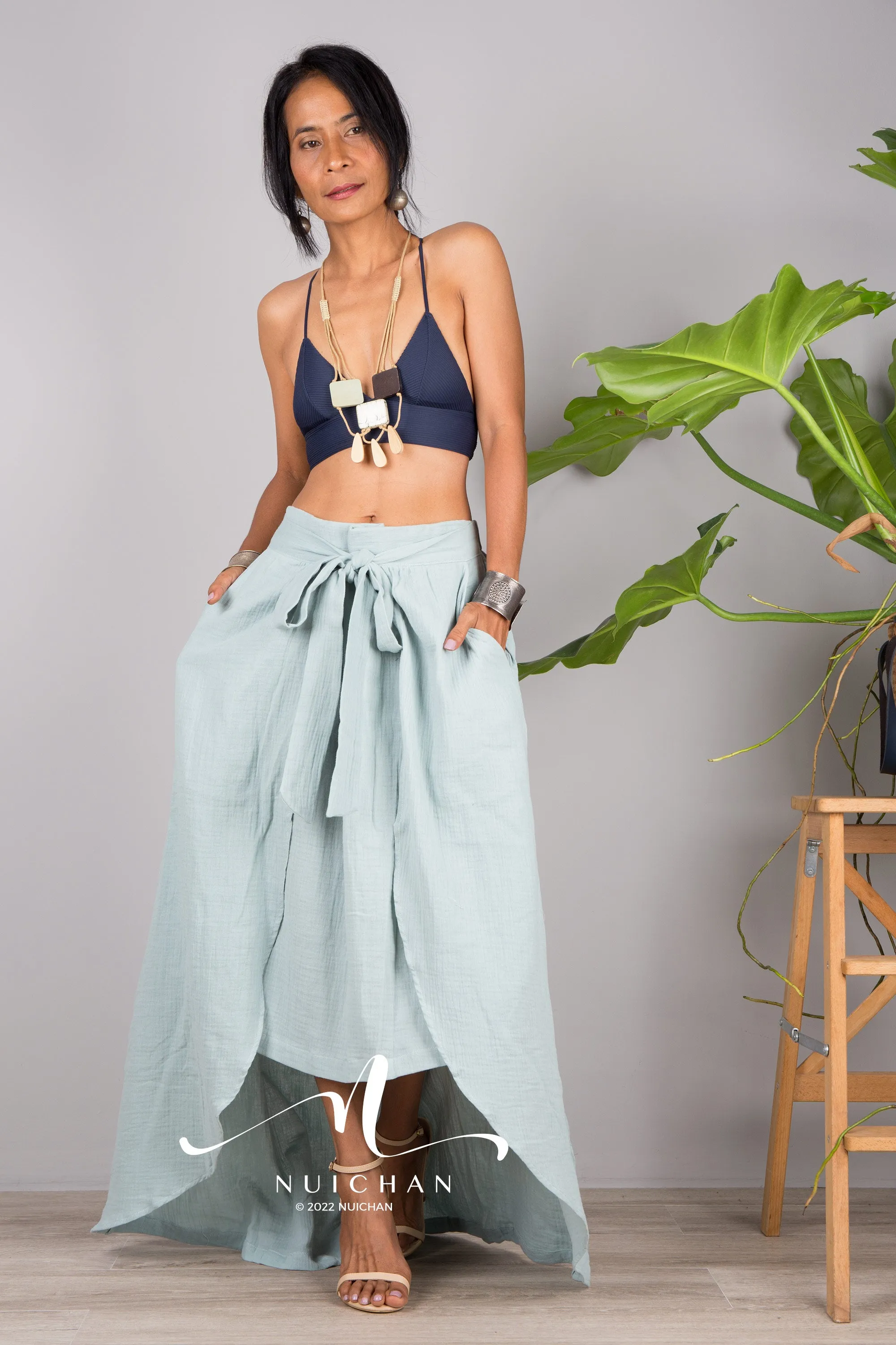 Organic Cotton wrap skirt